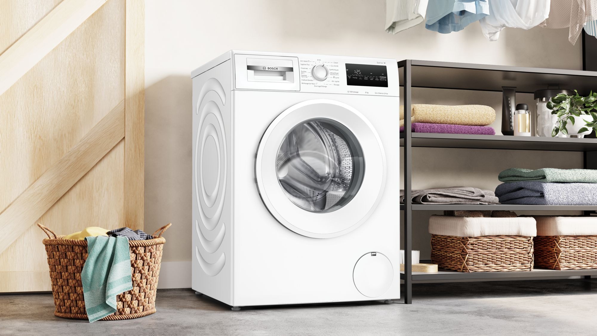 Lave linge Frontal BOSCH 8kg 1400trs/min Blanc - WAN2827UFR