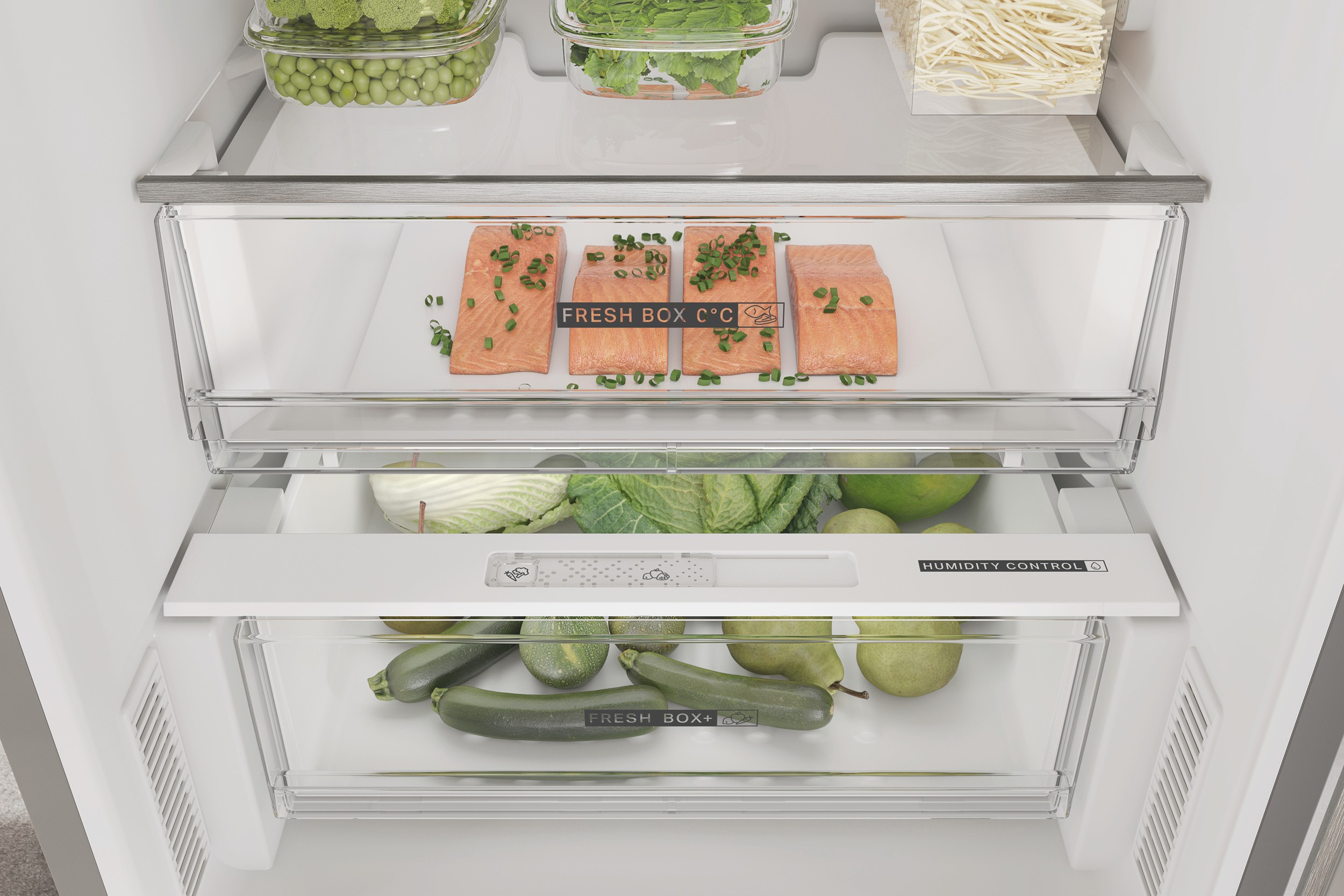 Réfrigérateur congélateur bas WHIRLPOOL , 6ème sens, Froid No Frost, 335L, Inox - W7X82OOX Réfrigérateur congélateur bas WHIRLPOOL , 6ème sens, Froid No Frost, 335L, Inox - W7X82OOX
