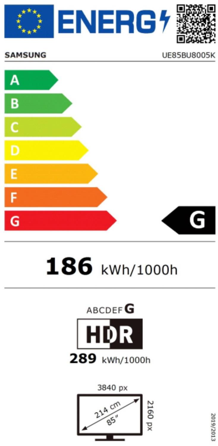 TV LED 4K 214 cm SAMSUNG 85" - UE85BU8005K TV LED 4K 214 cm SAMSUNG 85" - UE85BU8005K