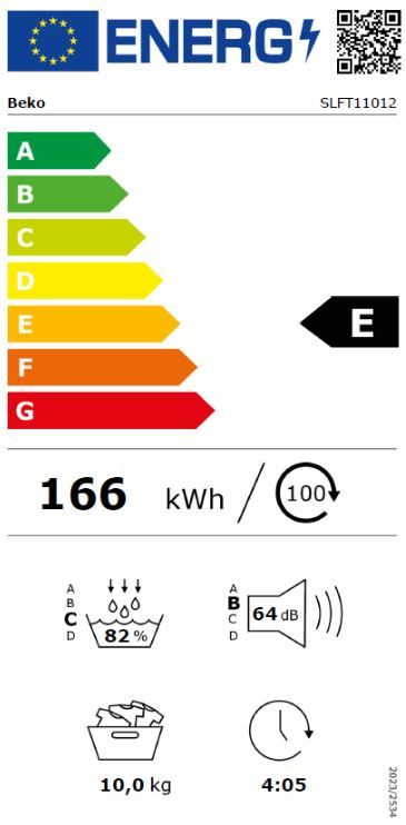 Sèche-linge pompe à chaleur BEKO  - SLFT11012