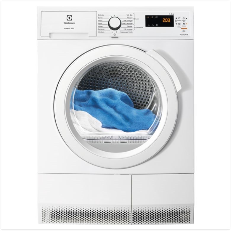 ELECTROLUX Sèche linge Condensation 8kg EW6C4853SC ELECTROLUX Sèche linge Condensation 8kg EW6C4853SC