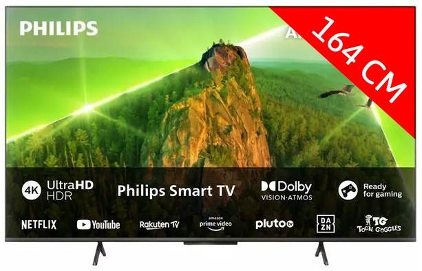 PHILIPS TV LED 4K 164 cm   65PUS8108/12