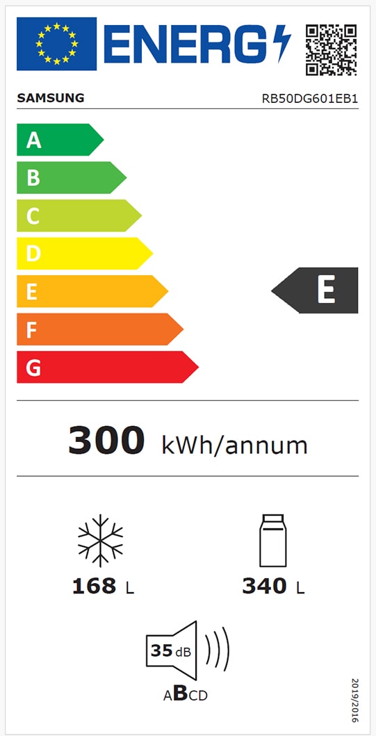 Réfrigérateur congélateur bas SAMSUNG 508L No Frost Noir - RB50DG601EB1