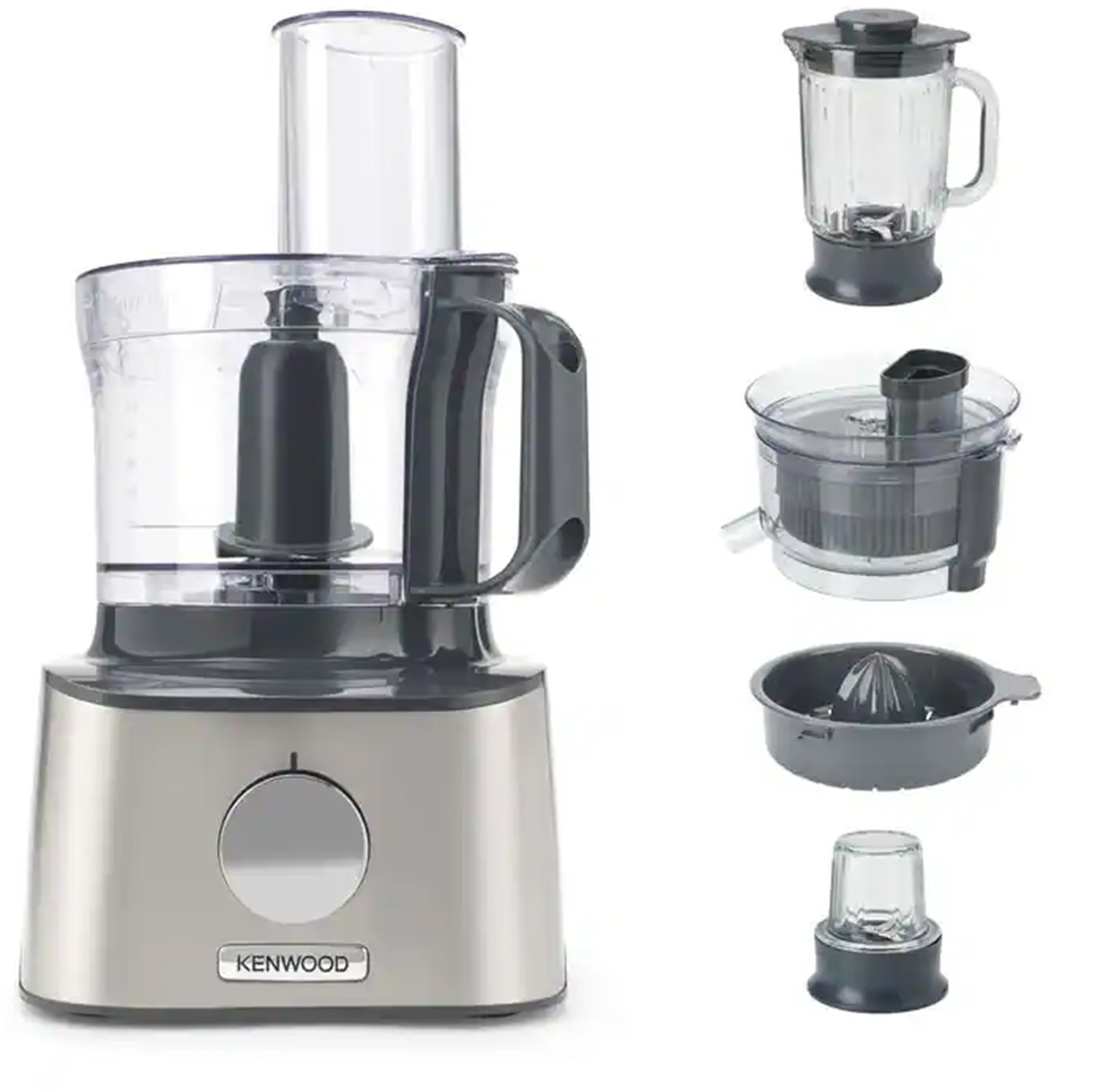 Robot culinaire KENWOOD Multipro Compact, 800W, 2.1L, Inox - FDM307SS