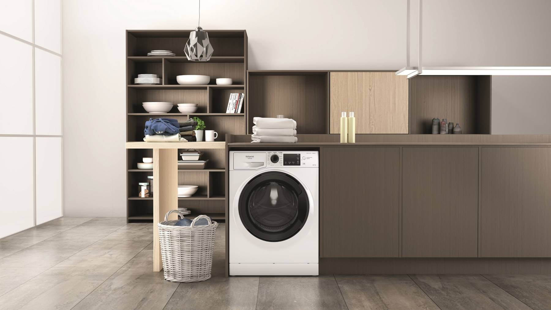 Lave linge sechant Frontal HOTPOINT ARISTON , 1400 trs/mn, 8/6 kg, Blanc - NDB8635KFR Lave linge sechant Frontal HOTPOINT ARISTON , 1400 trs/mn, 8/6 kg, Blanc - NDB8635KFR