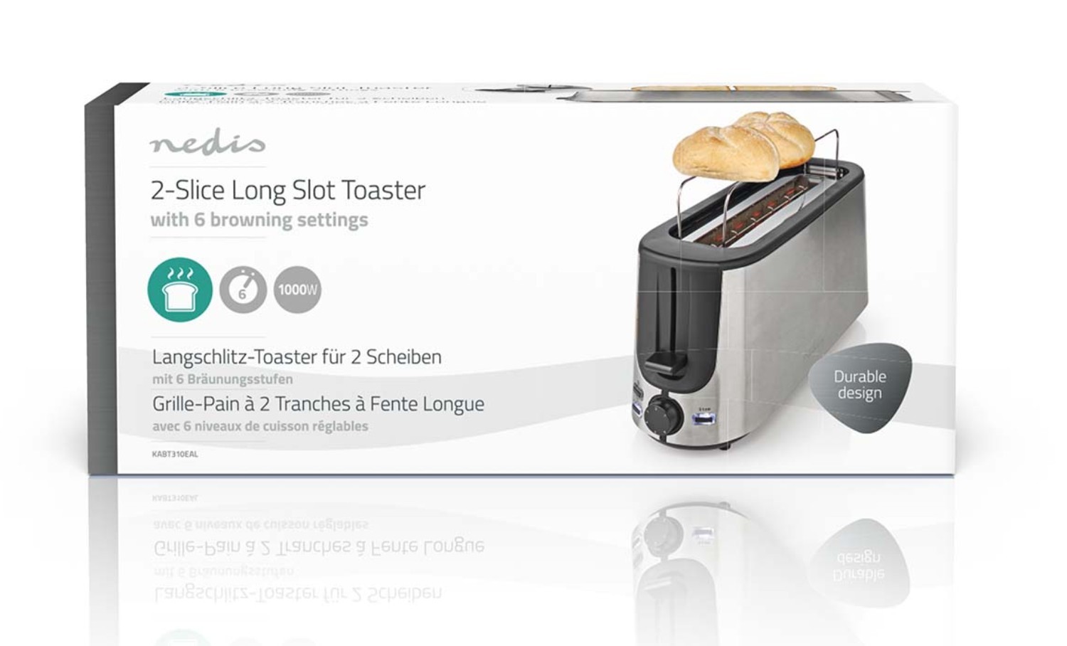 Grille pain NEDIS  - KABT310EAL