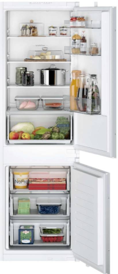 SIEMENS Réfrigérateur congélateur encastrable IQ100 No Frost 260L KI86NNSF0 SIEMENS Réfrigérateur congélateur encastrable IQ100 No Frost 260L KI86NNSF0