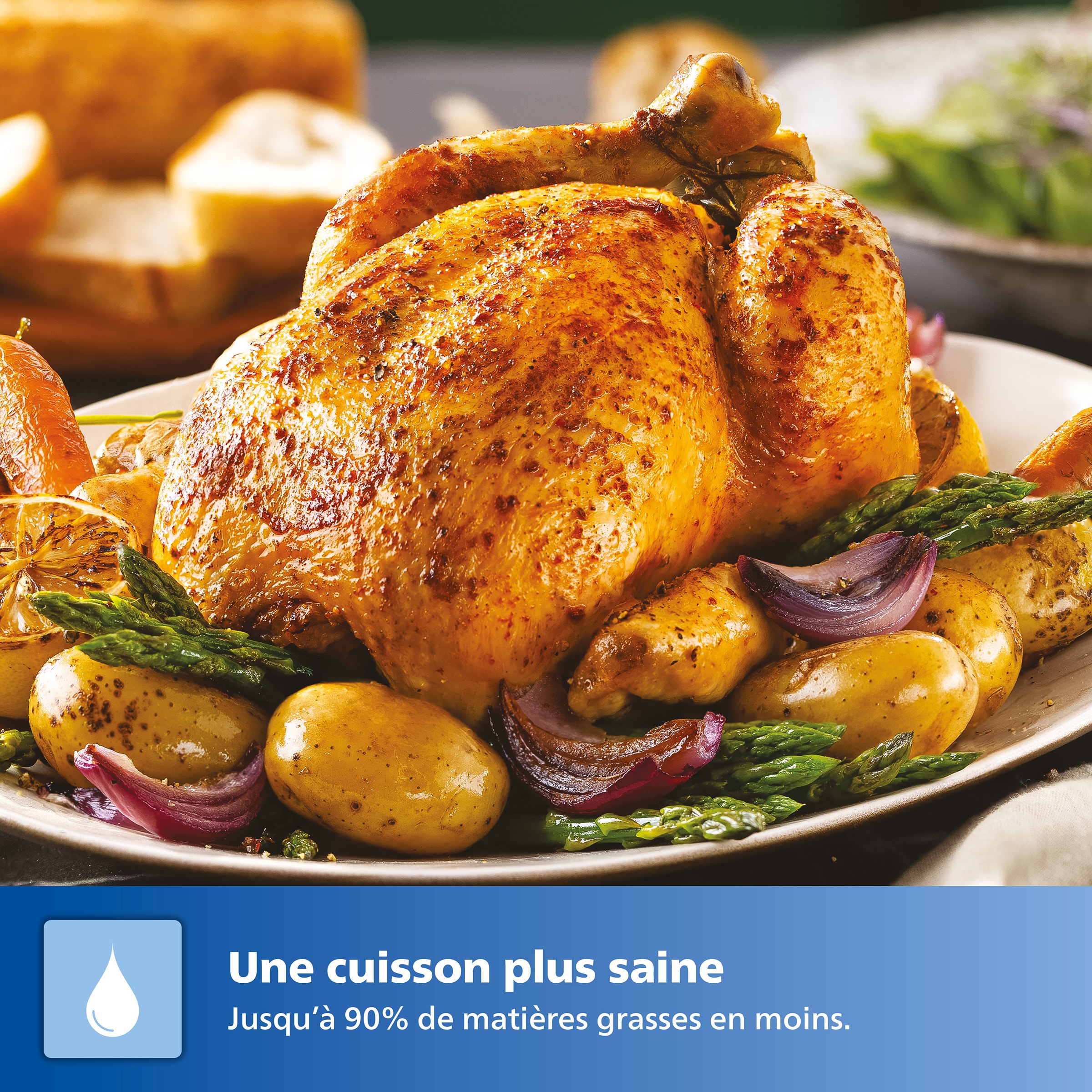 Friteuse à air chaud PHILIPS Air Fryer 2000W 1.4kg - HD9285/93 Friteuse à air chaud PHILIPS Air Fryer 2000W 1.4kg - HD9285/93