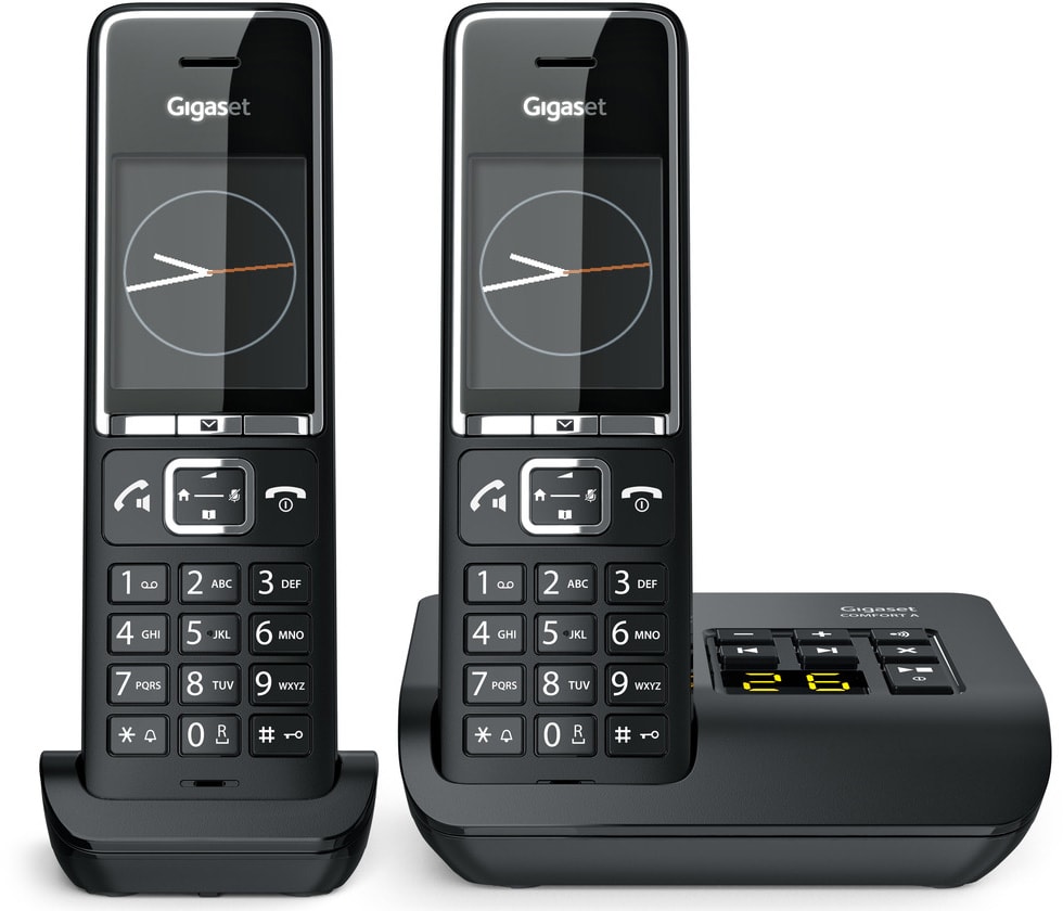Téléphone sans fil GIGASET Duo Répondeur Noir COMFORT-550A-DUO-BLK