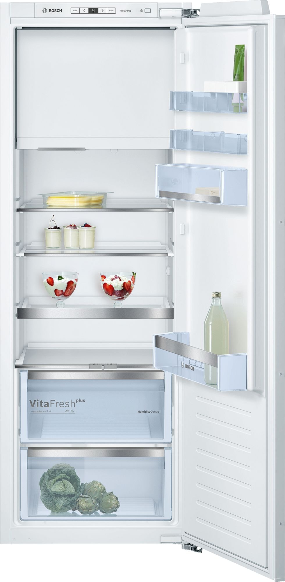 Réfrigérateur encastrable 1 porte BOSCH 248L Froid statique Blanc KIL72AFE0