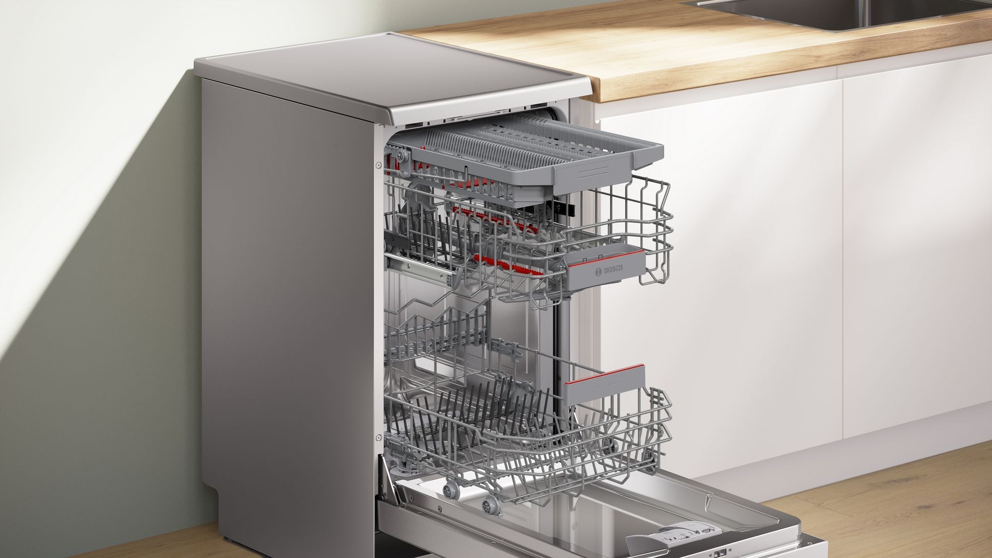 Lave vaisselle 45 cm BOSCH 10 couverts 43dB Gris - SPS4EMI17E