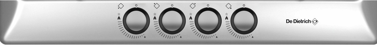 Plaque gaz DE DIETRICH , 4 foyers, 7500W, Gris - DPE3601X
