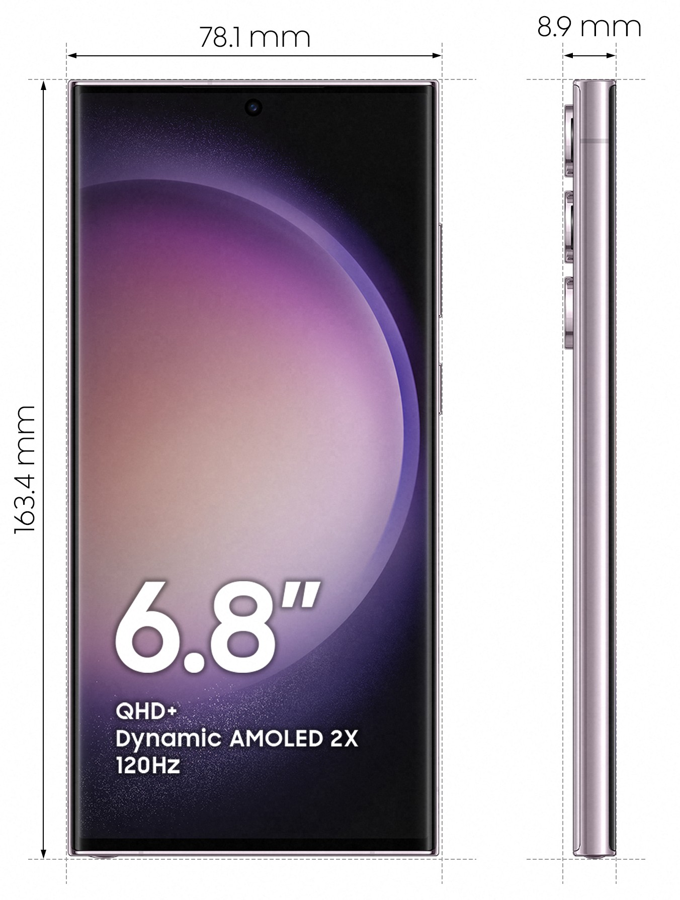 SAMSUNG Smartphone Galaxy S23 Ultra 512go Lavande - GALAXY-S23U-512LAVDE
