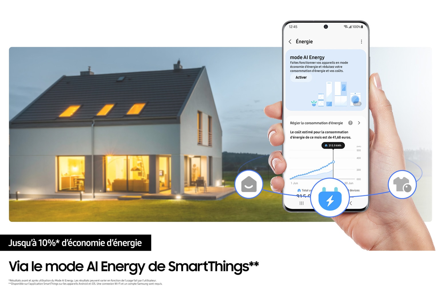Réfrigérateur américain SAMSUNG No Frost 614L - RS90F66BEF