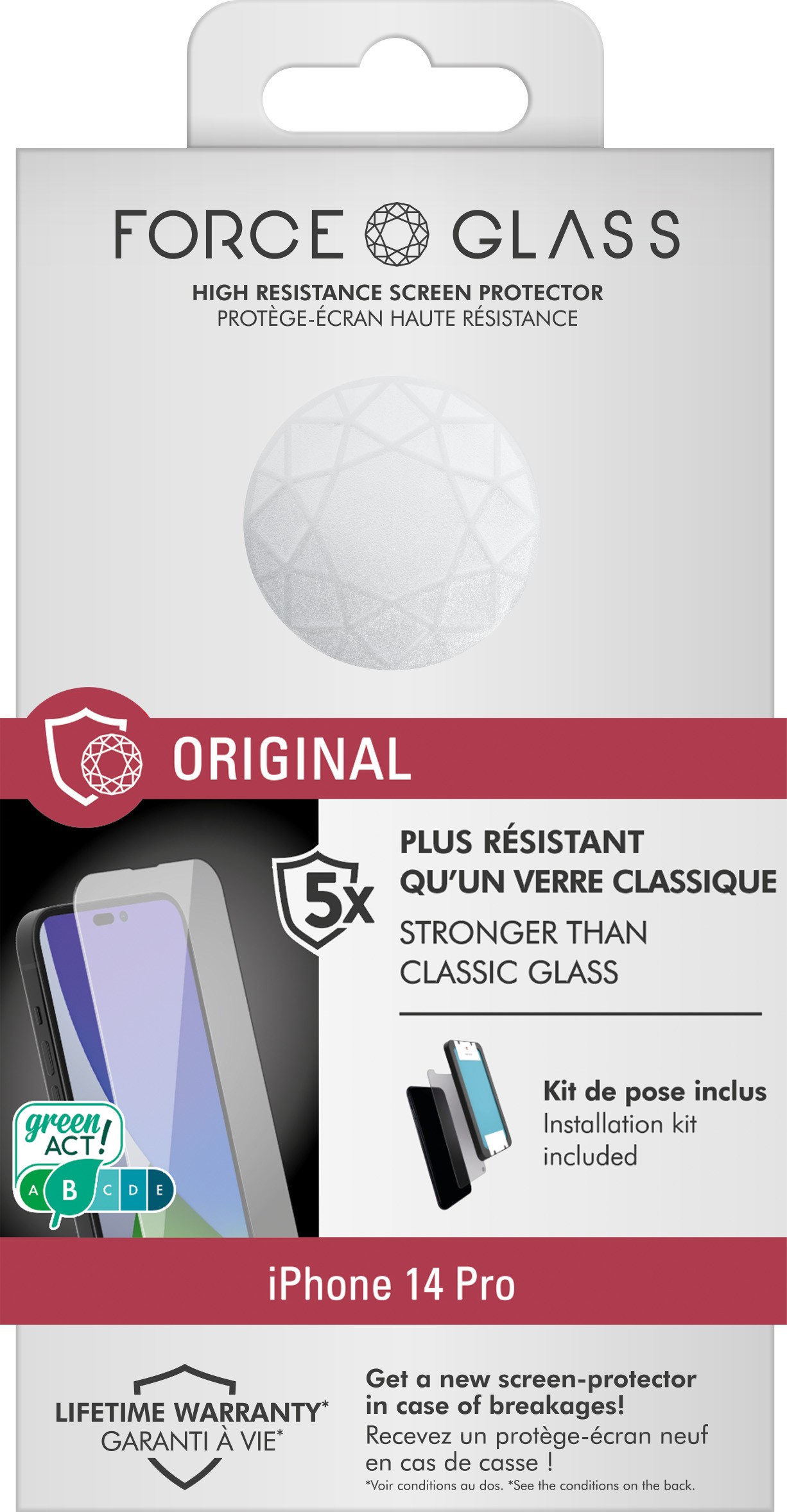 FORCEGLASS Kit accessoires smartphone  - FGOGIP14PORIG