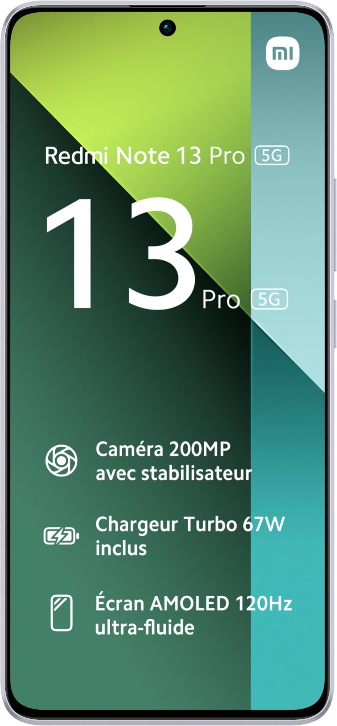 XIAOMI Smartphone Redmi Note 13 Pro 5G 8+256Go - Violet - REDNOTE13P-5G-256-VI
