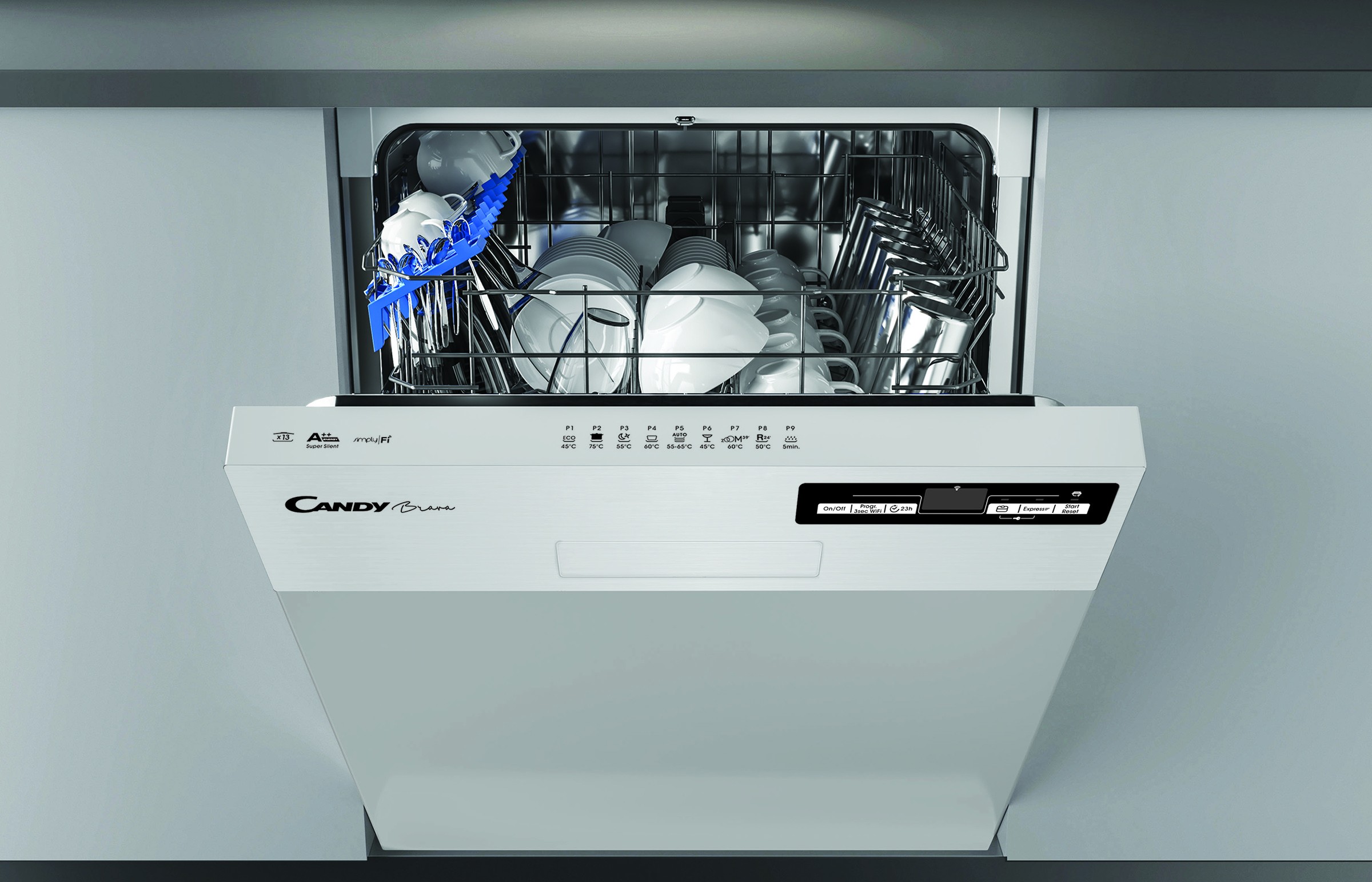 CANDY Lave vaisselle integrable 60 cm 13 couverts  - CDSN2D350PW