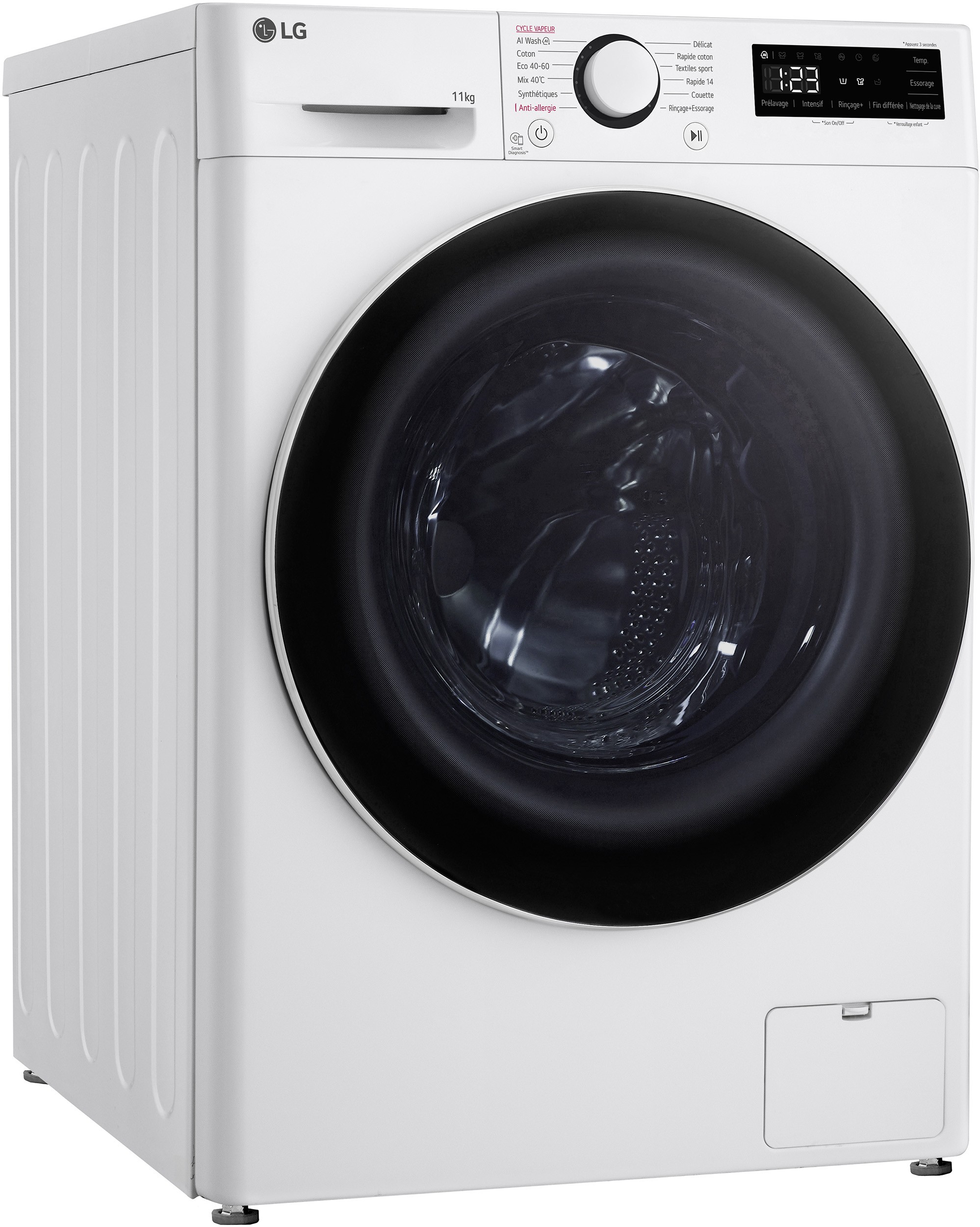 Lave linge Frontal LG , 1400rs/mn, 11kg, Blanc - F14R50WHS Lave linge Frontal LG , 1400rs/mn, 11kg, Blanc - F14R50WHS