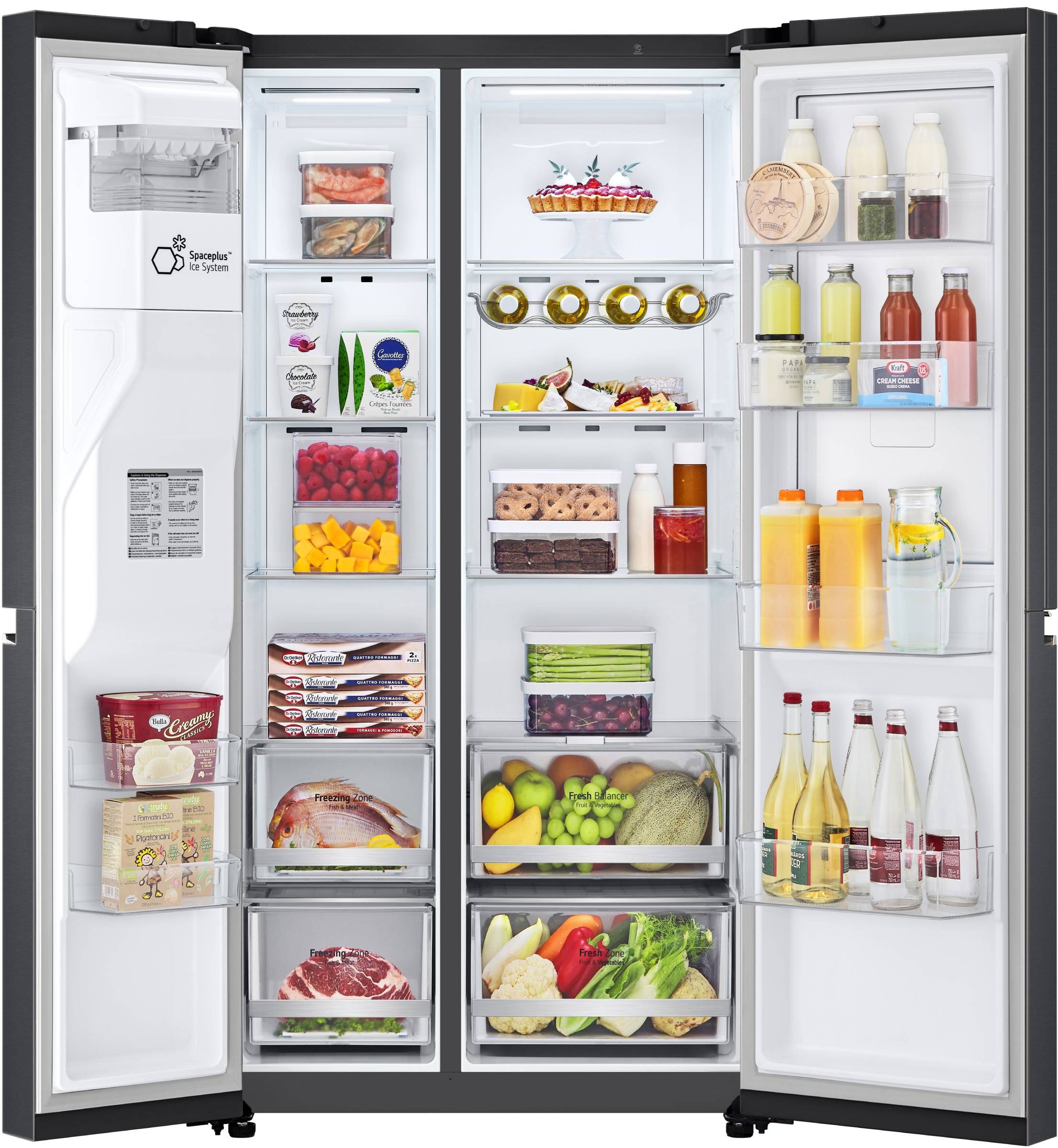 LG Réfrigérateur américain 635 litres Noir - GSJV80MCLE