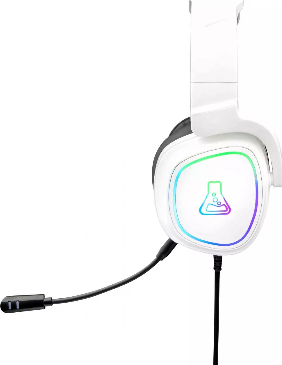 Micro-Casque gaming THE G-LAB Radium Filaire RGB Blanc - KORP-RADIUM-WHITE