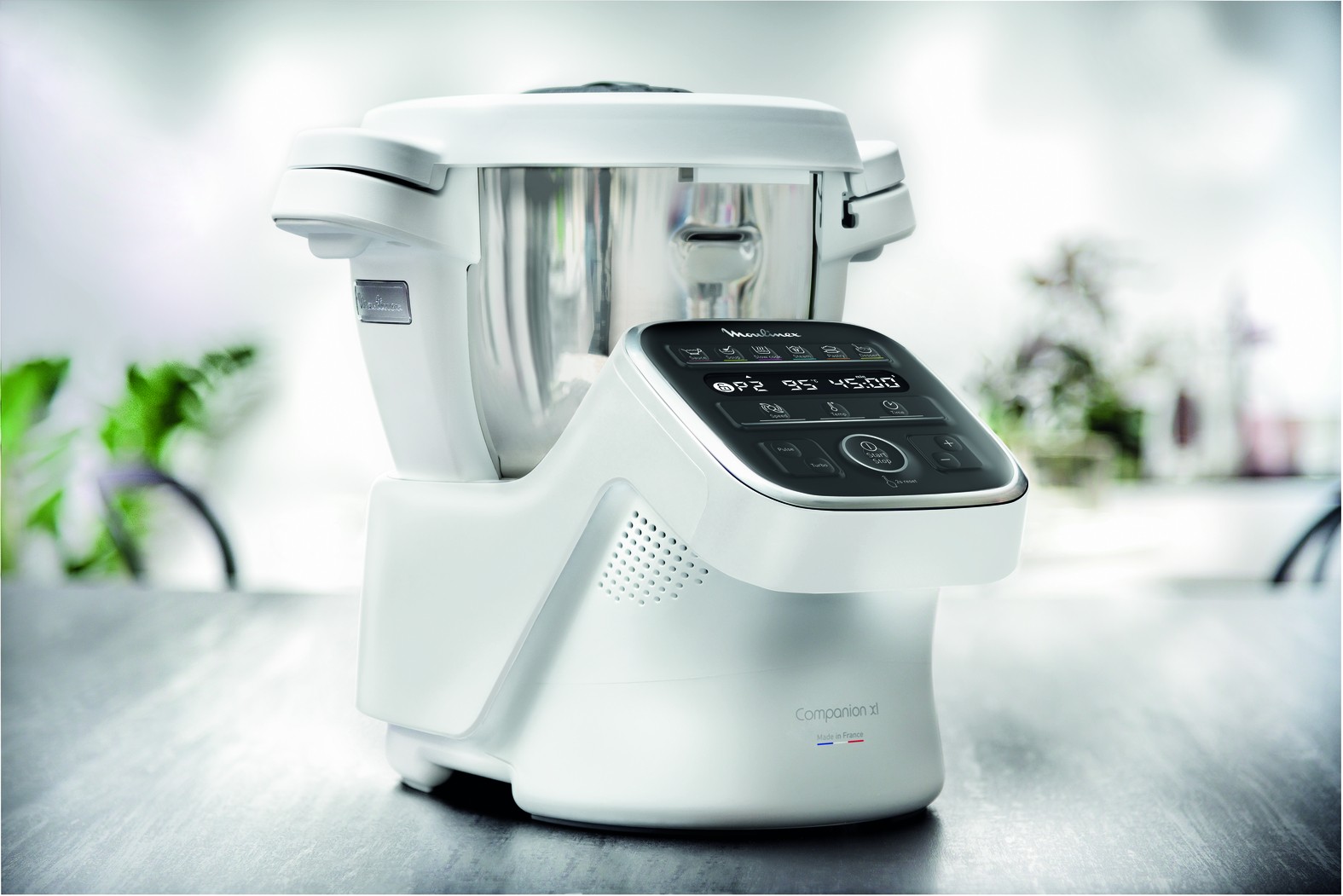 Robot cuiseur MOULINEX COMPANION XL 1550W Blanc Gris - HF80CB10