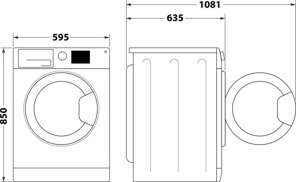 Lave linge Frontal WHIRLPOOL 10kg 1400trs/min Gris - FFBP10489SBSVFR