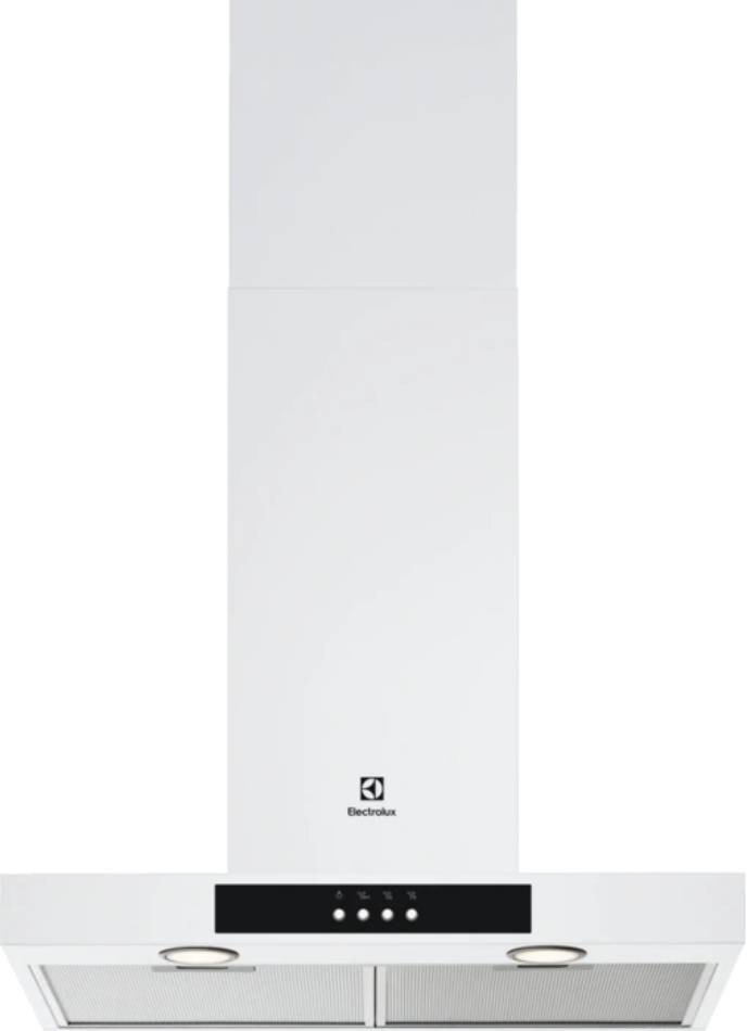 Hotte decorative murale ELECTROLUX Serie 600 LedSpot 60cm Blanc EFTD26W