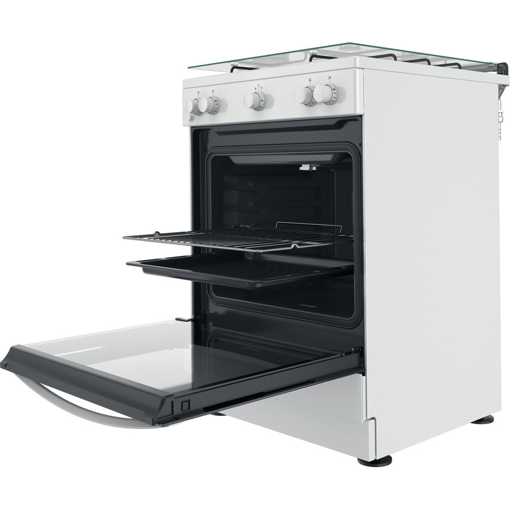 Cuisiniere gaz INDESIT 4 Feux + four Gaz Blanc - IS67G1KMW/E Cuisiniere gaz INDESIT 4 Feux + four Gaz Blanc - IS67G1KMW/E
