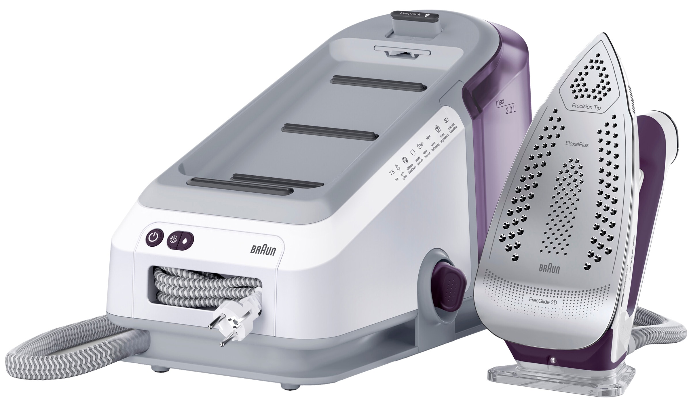 Centrale vapeur BRAUN CareStyle 7 Pro, 2700W, Violet - IS7266VI Centrale vapeur BRAUN CareStyle 7 Pro, 2700W, Violet - IS7266VI