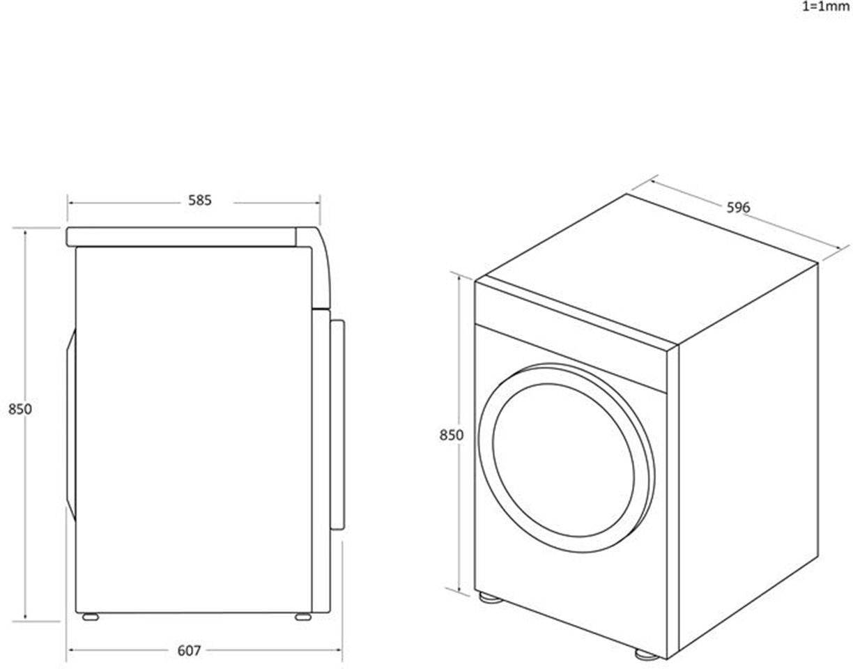 Sèche linge Condensation CANDY Pompe à chaleur 10kg Blanc - CSOEH10A2TREX-47