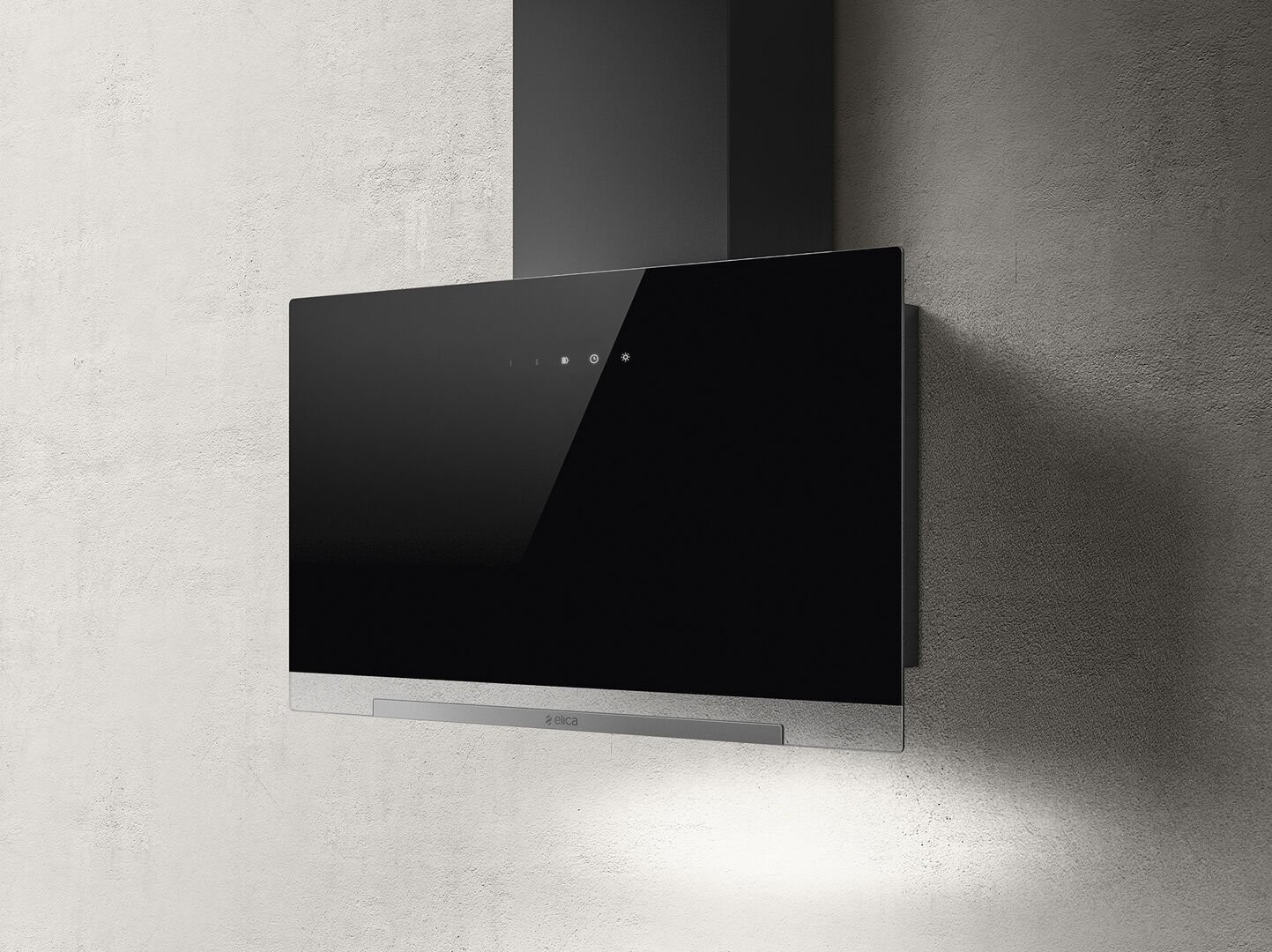 Hotte decorative murale ELICA 4 vitesses 60 cm Noir - PRF0166938