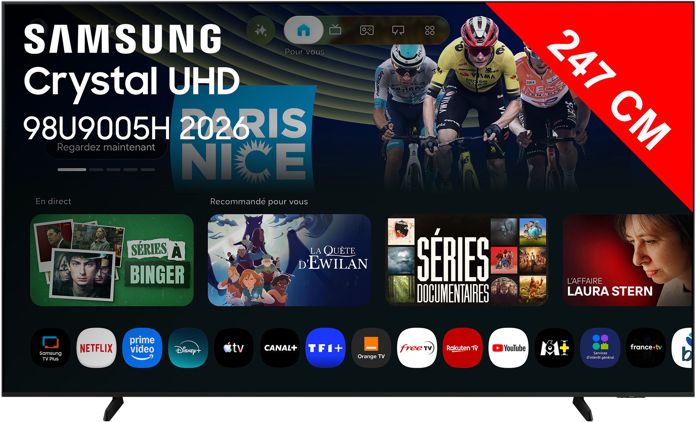 TV LED 4K 247 cm SAMSUNG  TU98U9005H
