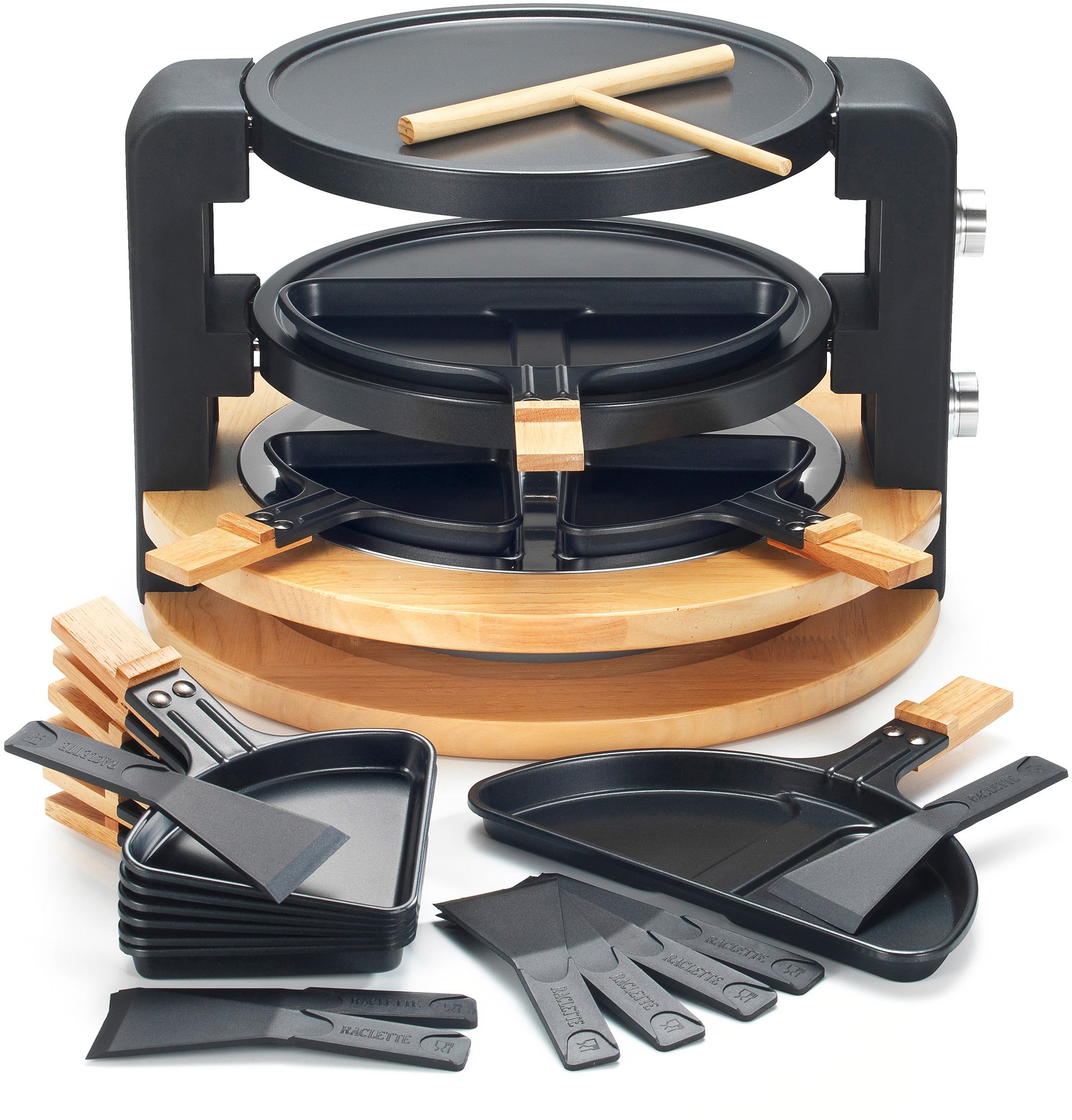 Raclette Multifonction KITCHEN CHEF  - KCWOOD8SUPER