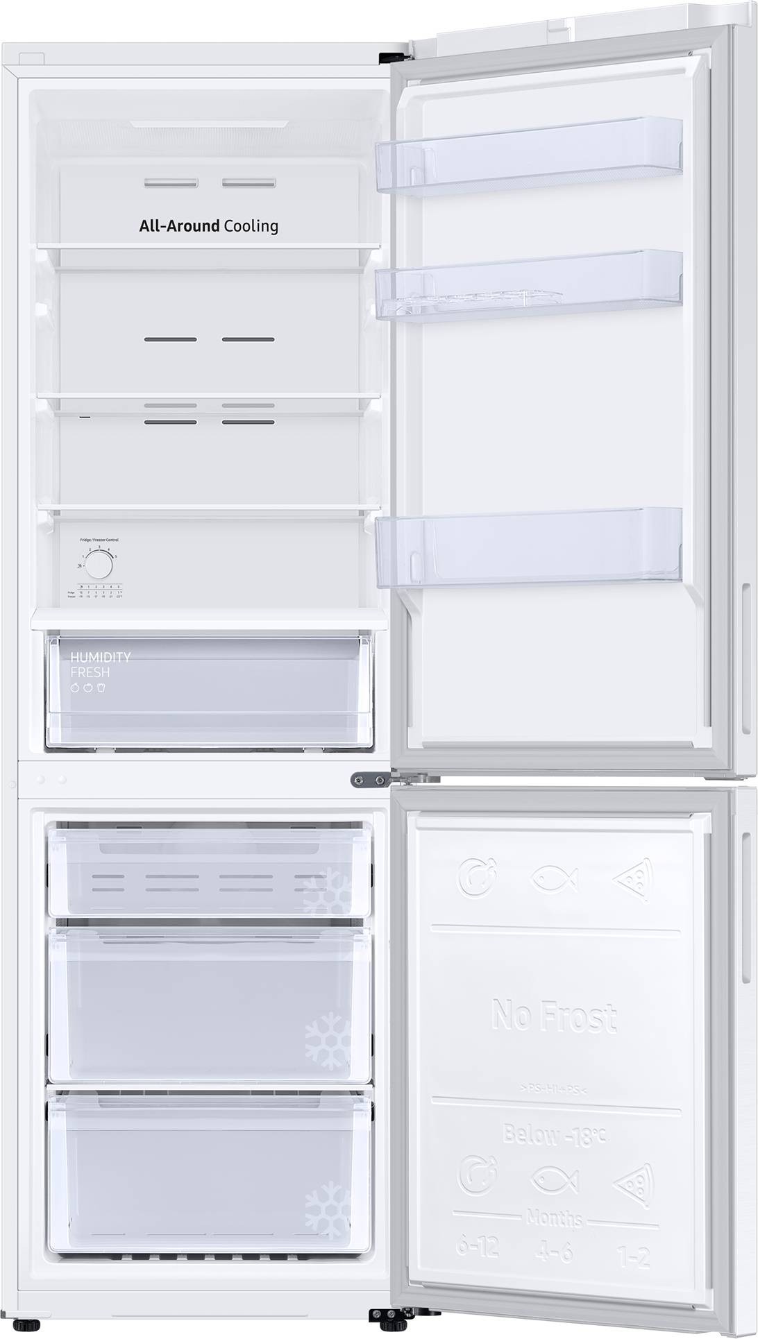SAMSUNG Réfrigérateur congélateur bas 344 litres Blanc - RB33B610EWW