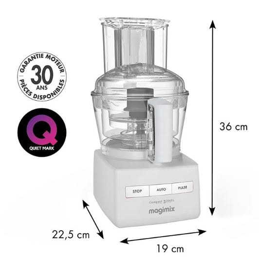 Robot culinaire MAGIMIX 2.6L 650W Blanc - 18370F