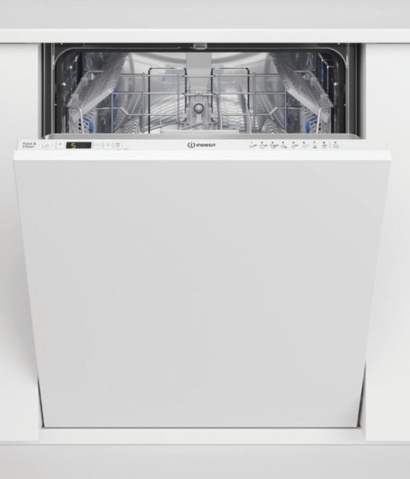 Lave vaisselle tout integrable 60 cm INDESIT , 44dB, 14 couverts, Blanc D2IHD524A