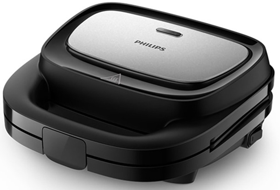 Appareil à croque monsieur PHILIPS Panini Gaufre 750W Noir HD2350/80