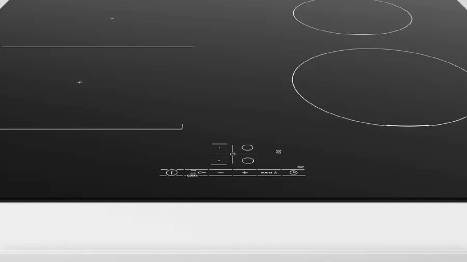 Plaque induction BOSCH Série 4 CombiZone 60cm Noir  - PVS611BB6E