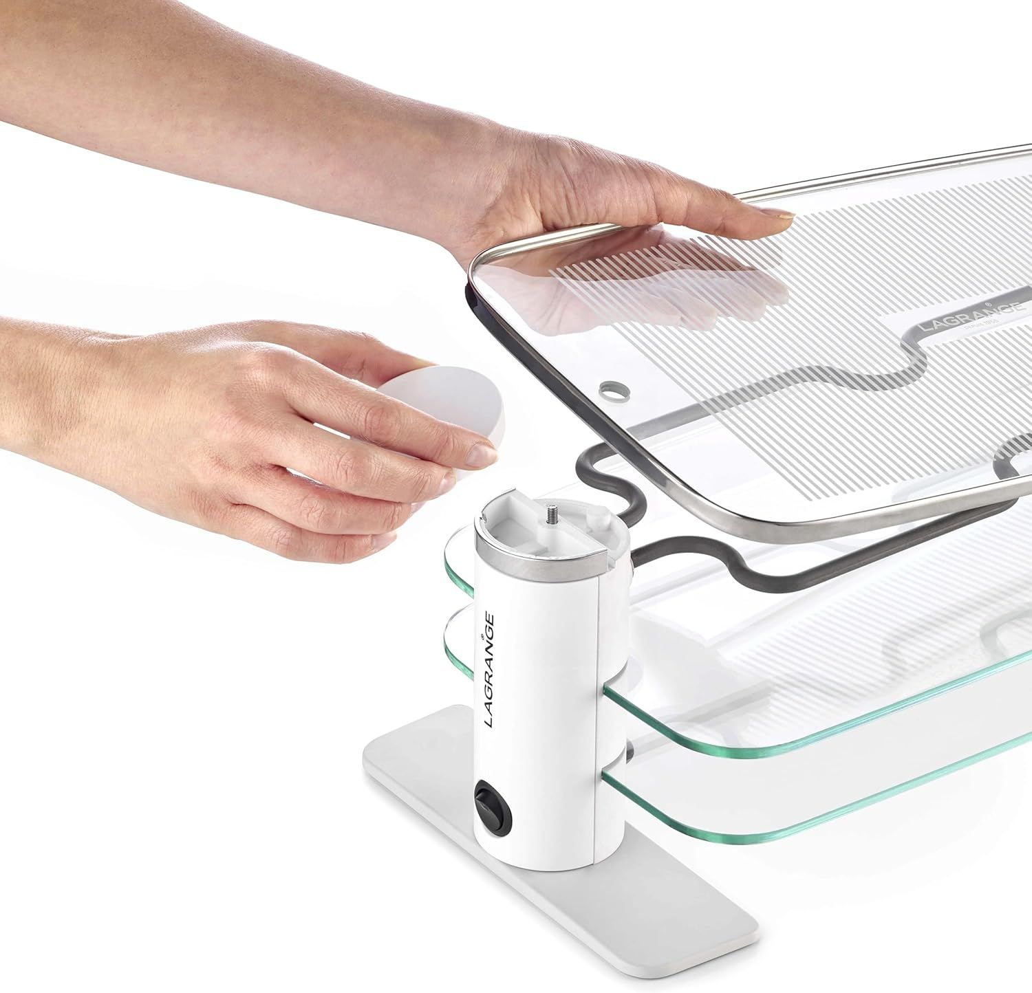 Raclette classique LAGRANGE 10 personnes 1200W Blanc - 79901