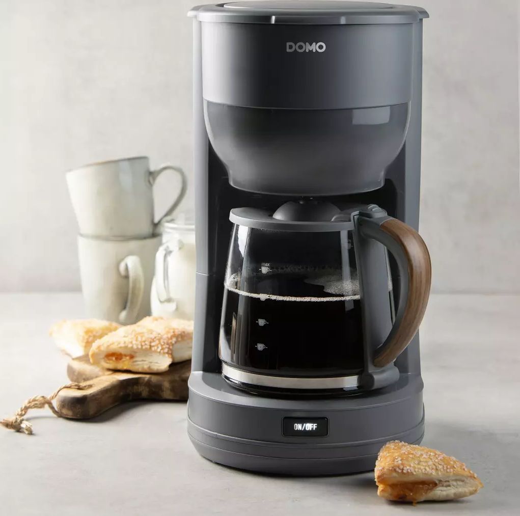 Cafetière DOMO 1000W 1,25L 10 tasses Gris - DO754K