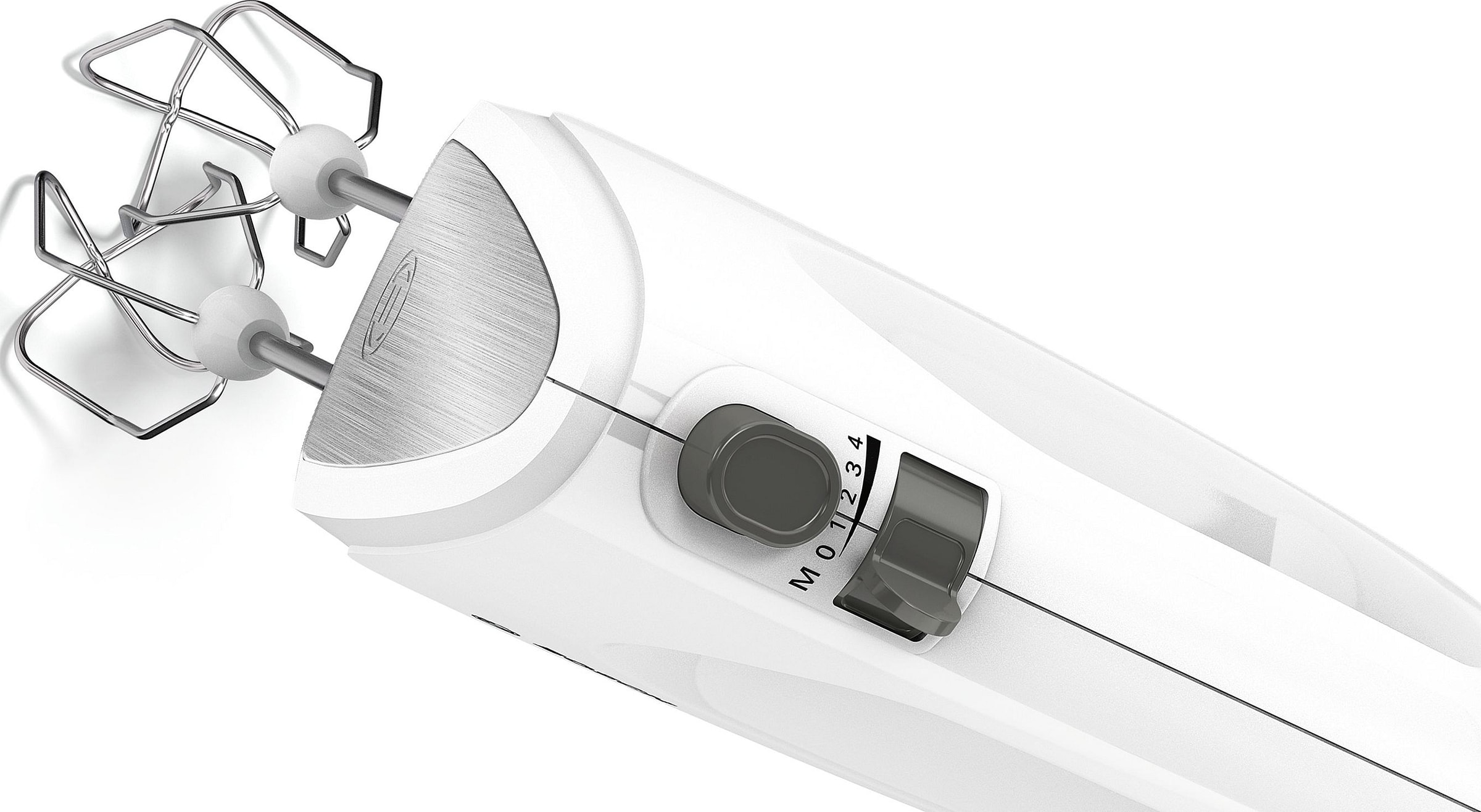 Batteur BOSCH 2 Fouets 2 Crochets 400W Blanc - MFQ24200
