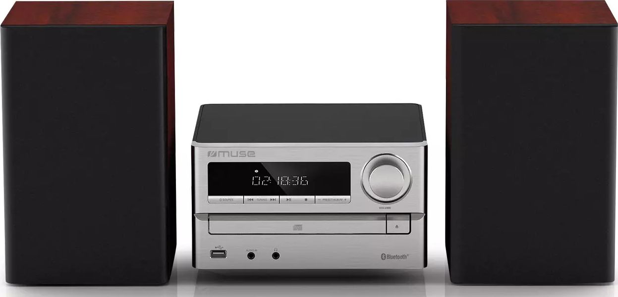 Micro chaîne hifi MUSE CD USB Bluetooth 2x10W Gris M62BTS