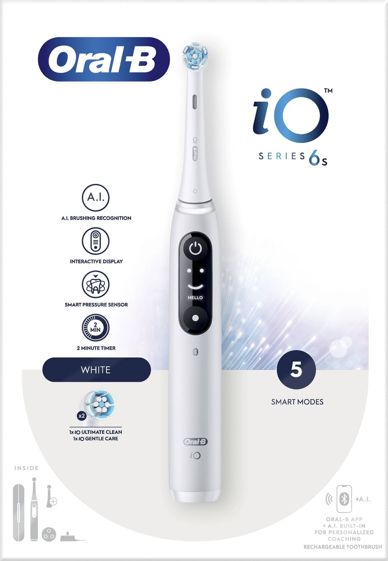 Hygiène dentaire ORAL B iO Série 6 Blanc - IOS6SERIES2