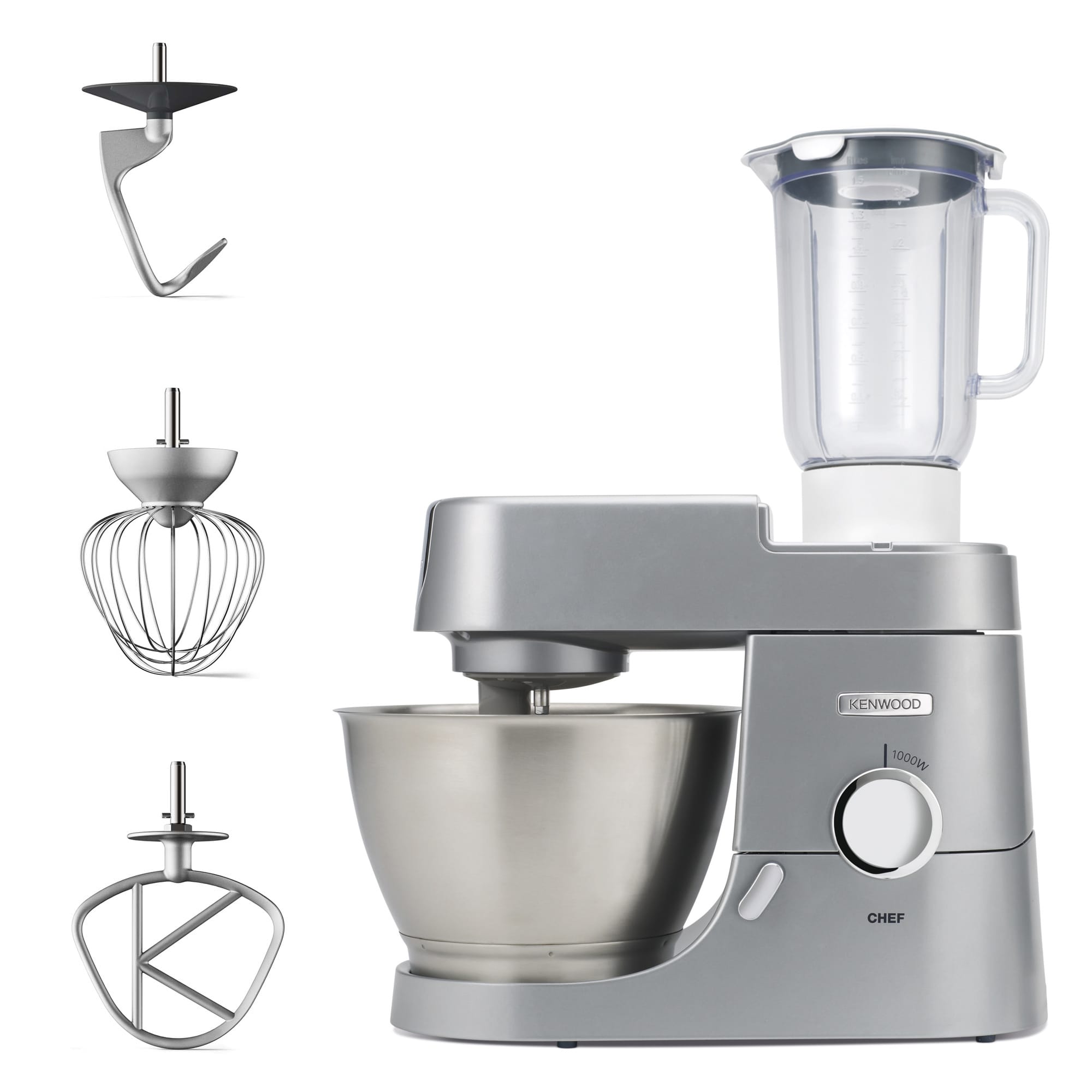Robot culinaire KENWOOD Pâtissier CHEF 4.6L 1000W Gris - KVC3110S Robot culinaire KENWOOD Pâtissier CHEF 4.6L 1000W Gris - KVC3110S