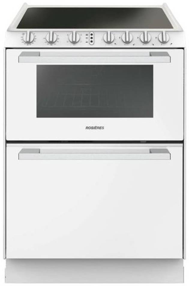 ROSIERES Combiné cuisson - lavage 4 foyers Lave vaisselle 6 couverts Blanc - TRV60NORB/1