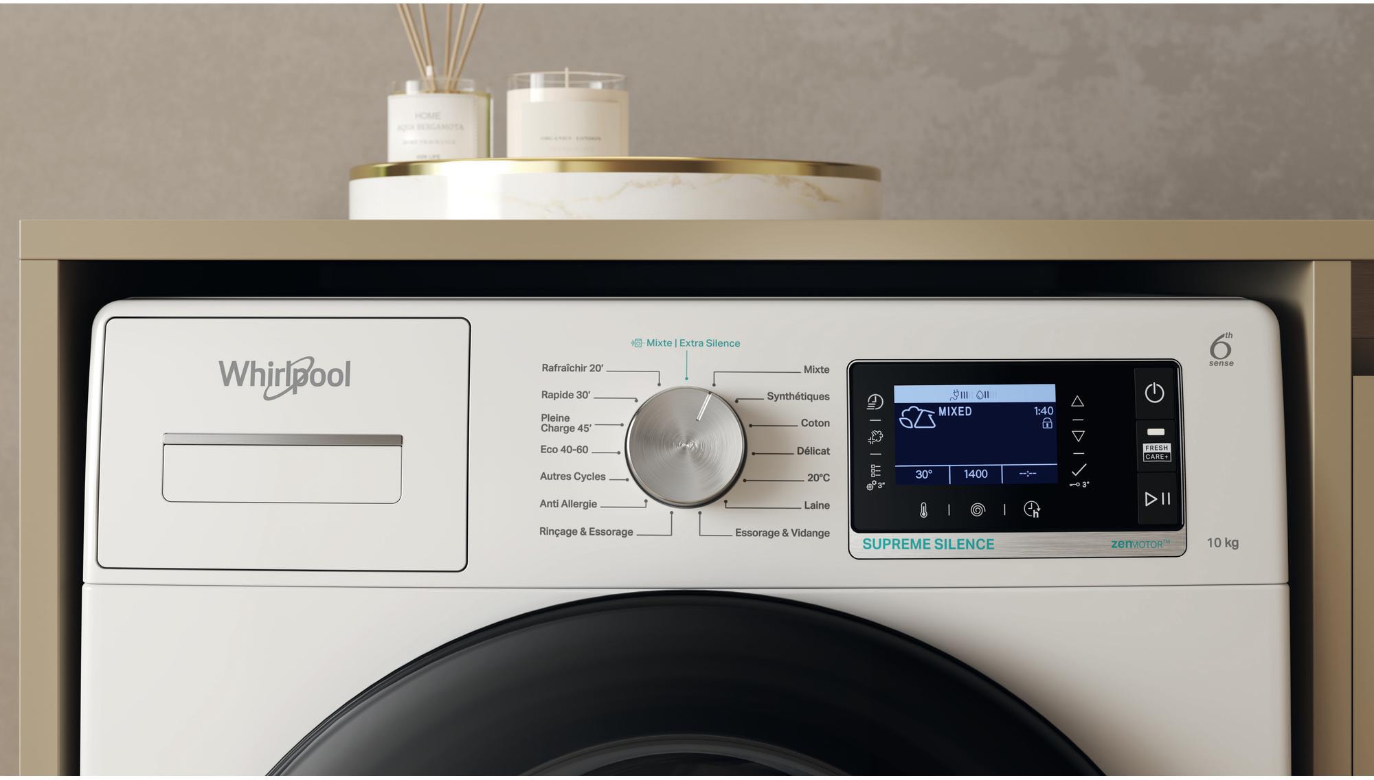 Lave linge Frontal WHIRLPOOL - W608FR Lave linge Frontal WHIRLPOOL - W608FR