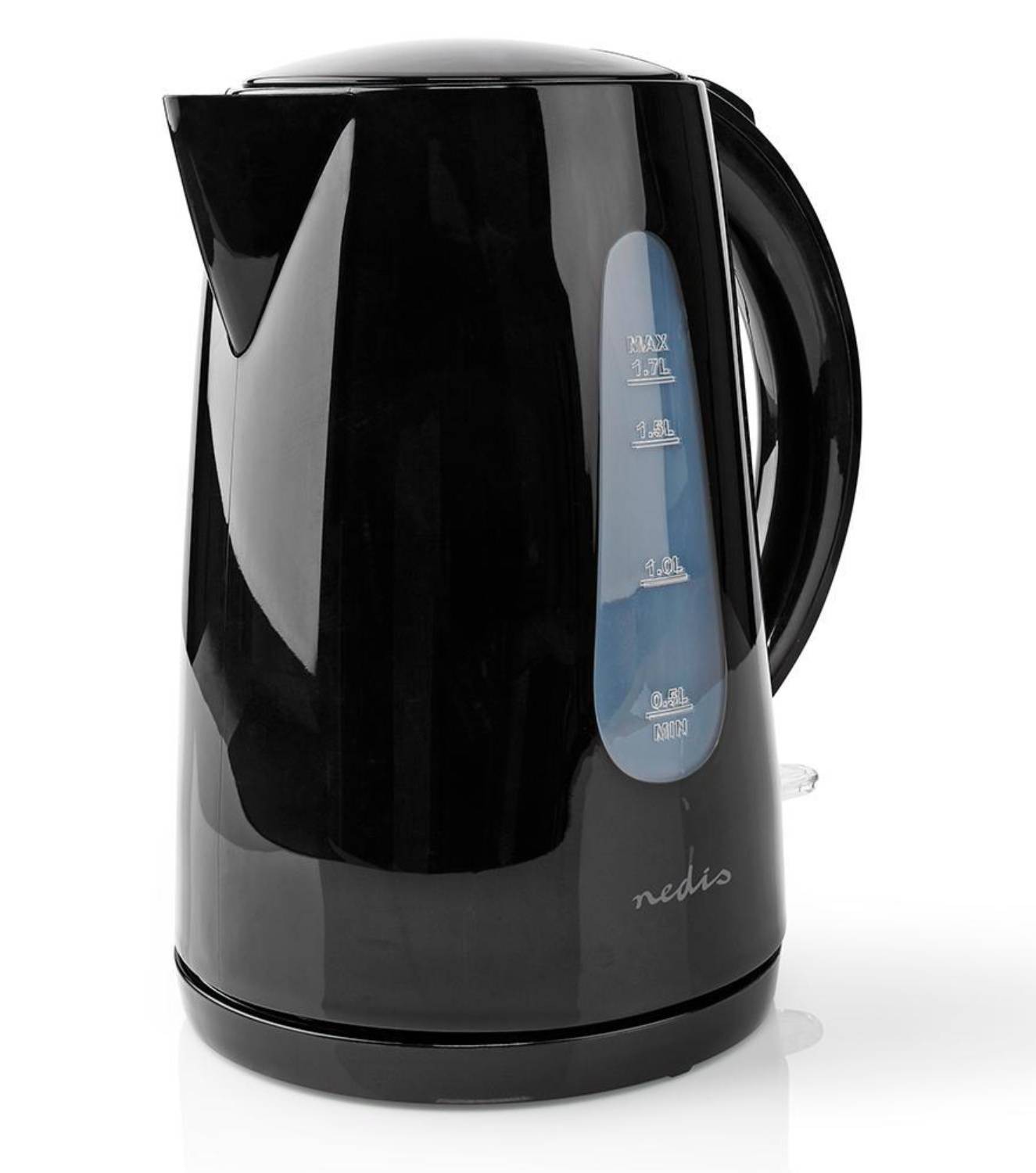 Bouilloire NEDIS , 1,7L, 2200w, Noir - KAWK130EBK