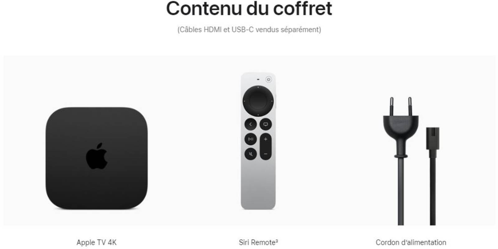 APPLE Passerelle Multimédia HD Apple TV 4K 3è génération 64Go - MN873FD/A