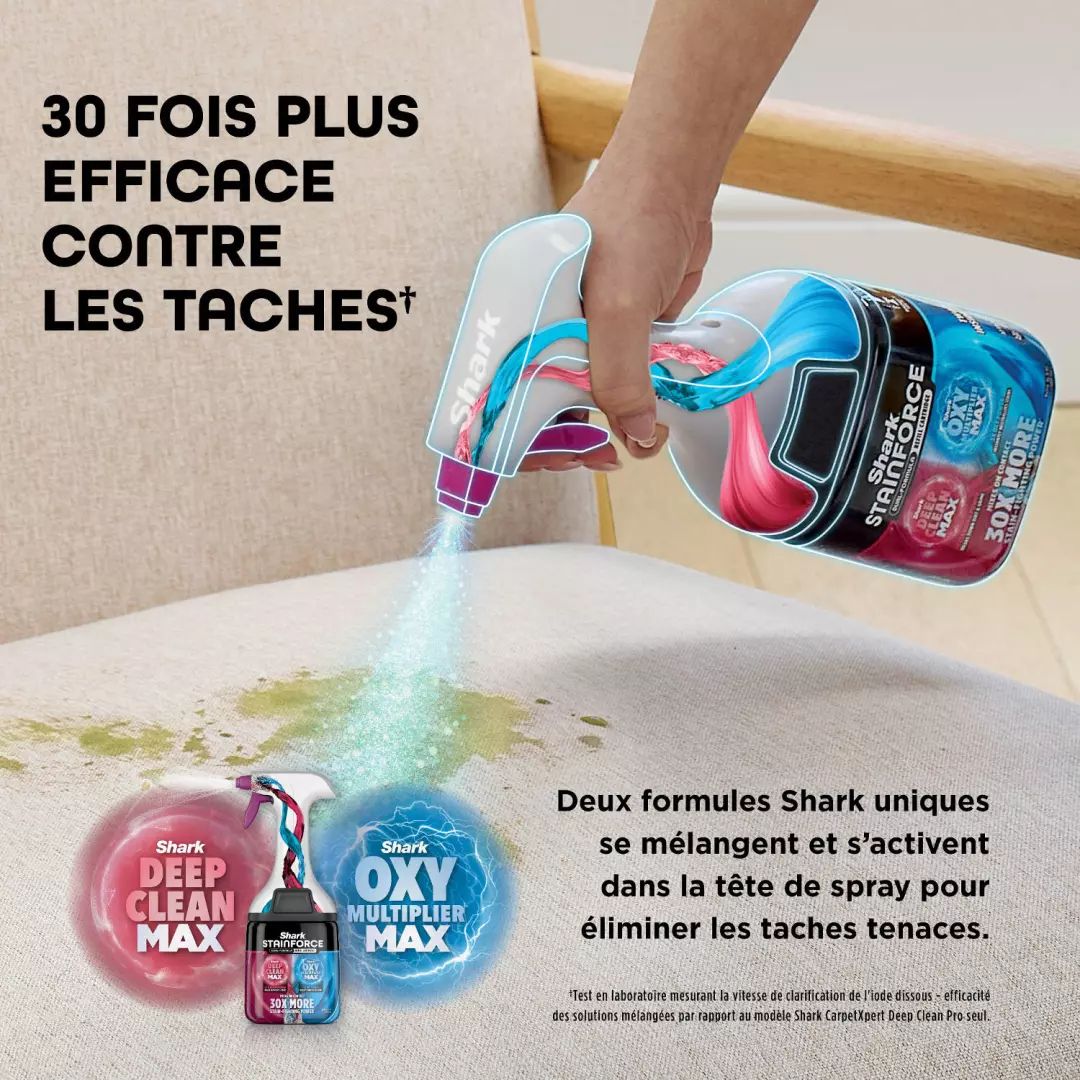 Nettoyeur textile SHARK Sans fil 1000W Blanc - HX100EUT