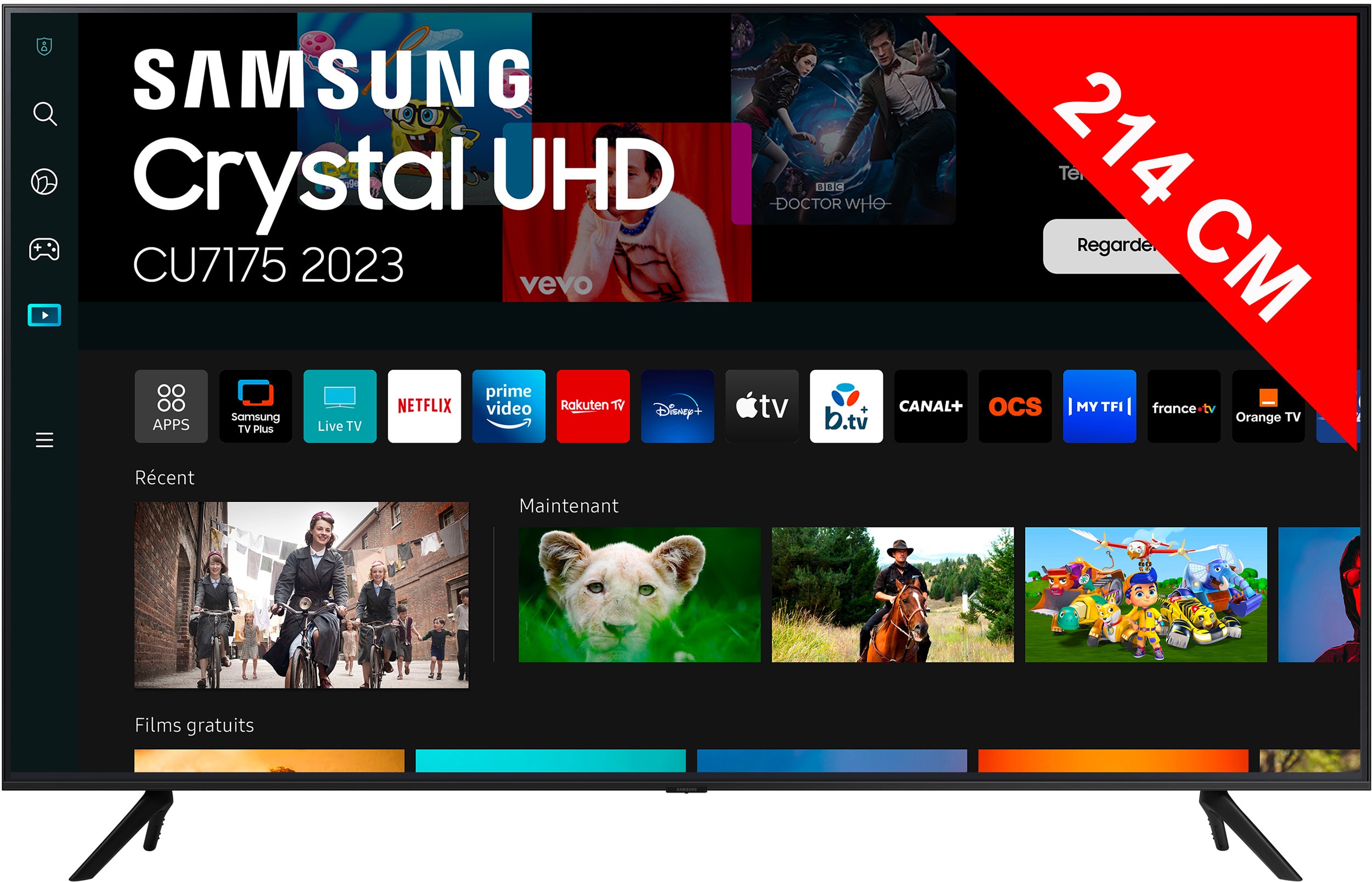 TV LED 4K 214 cm SAMSUNG - TU85CU7175 TV LED 4K 214 cm SAMSUNG - TU85CU7175